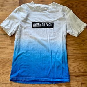 American Eagle White/Blue Ombré Tee - Bundle for Discount!